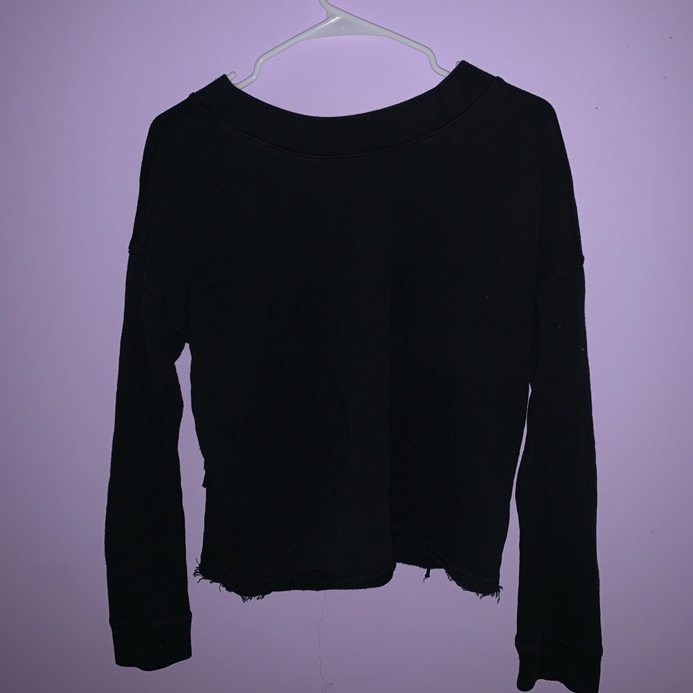 Abercrombie lace up sweatshirt